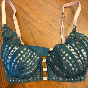 Victoria's Secret Teal and Pink Lace Lingerie